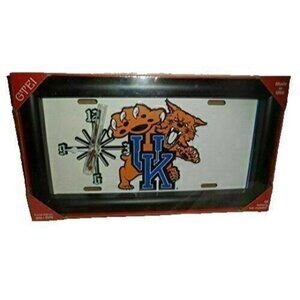 License Plate Wall Clock Wildcats